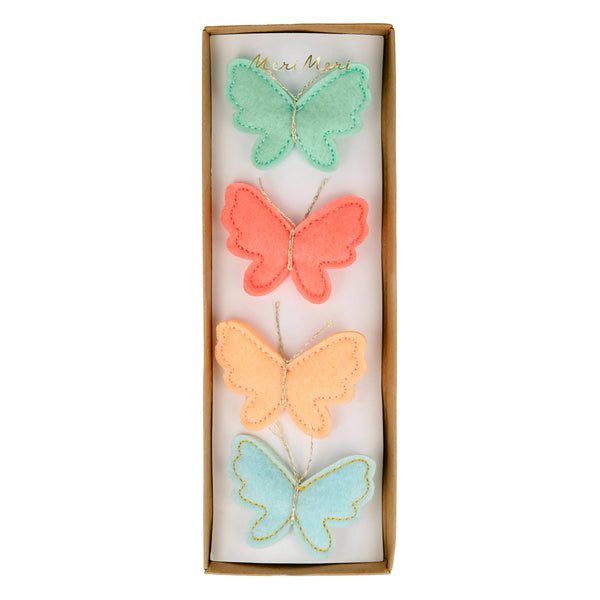 Felt Butterfly Hair Clips