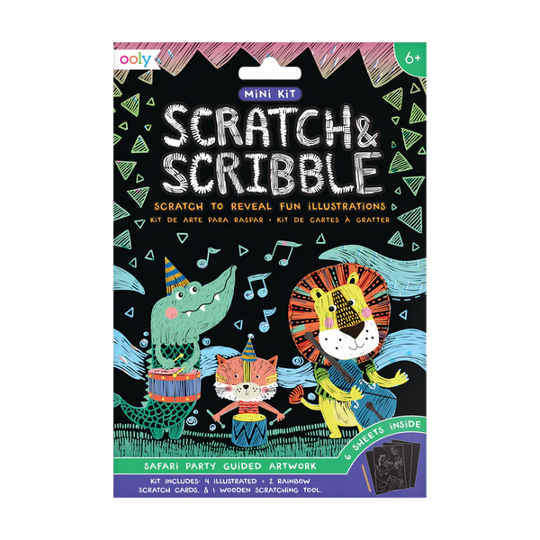 Mini Scratch & Scribble - Safari Party - The Gray Dragon