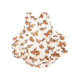 Ruffle Sunsuit - Painted Monarch