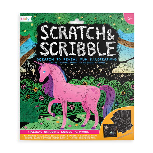 Scratch & Scribble - Magical Unicorns - The Gray Dragon