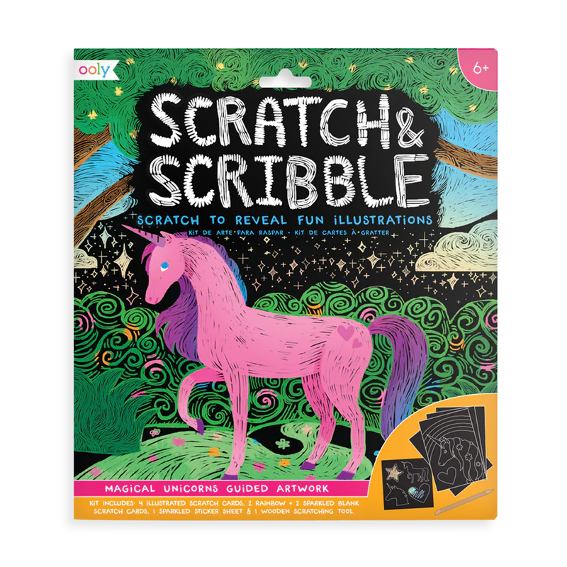 Scratch & Scribble - Magical Unicorns - The Gray Dragon