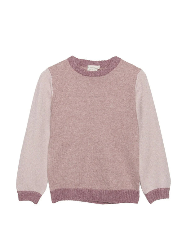 Rose Pink Pullover Long Sleeve Knit Sweater