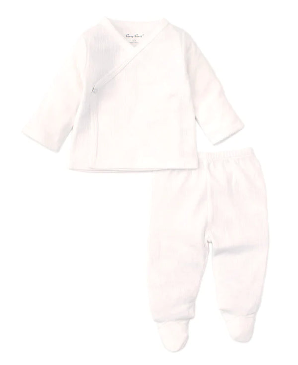 Kissy Pointelle Cross Tee and Pant Set - The Gray Dragon