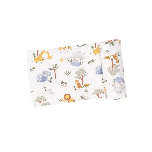 Swaddle Blanket - Painted Safari Animals