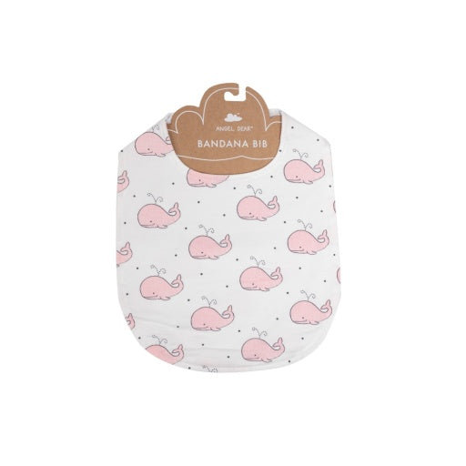 Feeding Bib - Bubbly Whale Pink